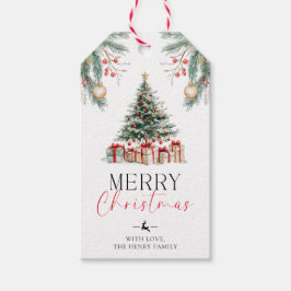 Weihnachtsbaum Frohe Weihnachtsgeschenke Tags Geschenkanhänger