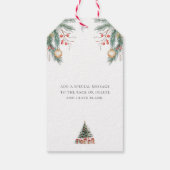Weihnachtsbaum Frohe Weihnachtsgeschenke Tags Geschenkanhänger (Rückseite)