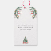 Weihnachtsbaum Frohe Weihnachtsgeschenke Tags Geschenkanhänger (Rückseite)
