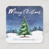 Weihnachtsbaum Frohe Weihnachtsgeschenkkarte Begleitkarte (Vorderseite)