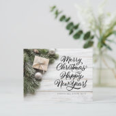 Weihnachtsbaum Frohe Weihnachtsgrüße Postkarte (Stehend Vorderseite)