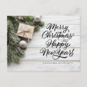 Weihnachtsbaum Frohe Weihnachtsgrüße Postkarte (Vorderseite)