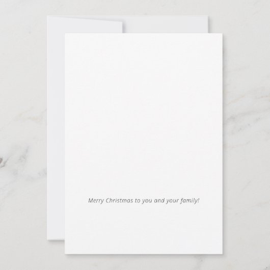 Weihnachtsbaum Frohe Weihnachtskarte Einladung (Rückseite)