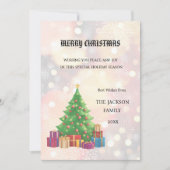 Weihnachtsbaum Frohe Weihnachtskarte Einladung (Vorderseite)