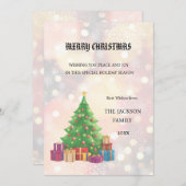Weihnachtsbaum Frohe Weihnachtskarte Einladung (Vorne/Hinten)