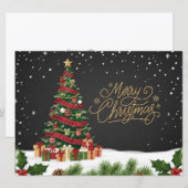 Weihnachtsbaum Frohe Weihnachtskarte Feiertagskarte (Vorne/Hinten)