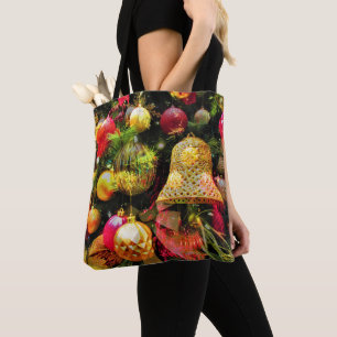 Weihnachtsbaum fröhlich Künstlerische Collage Tasc Tasche