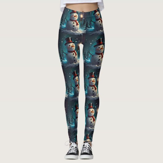 Weihnachtsbaum fröhlicher Feiertag Leggings (Vorderseite)