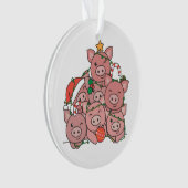 Weihnachtsbaum Funny Animal Christmas Ornament (Vorderseite)
