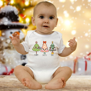 Weihnachtsbaum Funny Baby Bodysuit Baby Strampler