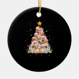 Weihnachtsbaum Funny Dog Keramik Ornament