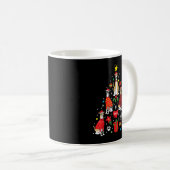 Weihnachtsbaum Funny Dog Mama Vater Kaffeetasse (VorderseiteRechts)