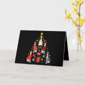 Weihnachtsbaum Funny Dog Mama Vater Karte (Gelbe Blume)