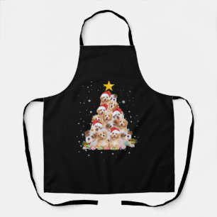 Weihnachtsbaum Funny Dog Schürze