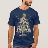 Weihnachtsbaum Funny Whippets Lover T-Shirt (Vorderseite)