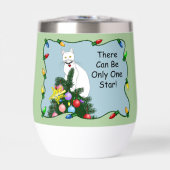 Weihnachtsbaum Funny White Cat (Vorderseite)