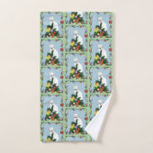 Weihnachtsbaum Funny White Cat Badhandtuch Set (Handtuch)