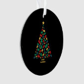 Weihnachtsbaum für Autismus Ornament (Vorderseite)