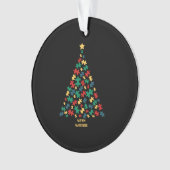 Weihnachtsbaum für Autismus Ornament (Vorderseite)