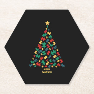 Weihnachtsbaum für Autismus Untersetzer