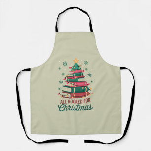Weihnachtsbaum für Bibliothekarin und Bücherliebha Schürze