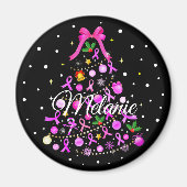 Weihnachtsbaum für Brustkrebs Magnet (Vorne)
