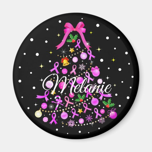 Weihnachtsbaum für Brustkrebs Magnet (Vorne)