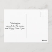 Weihnachtsbaum für Brustkrebs Postkarte (Rückseite)