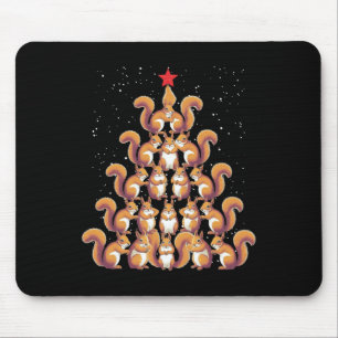 Weihnachtsbaum für Erdnuss Die Eichhörnchen Weihna Mousepad