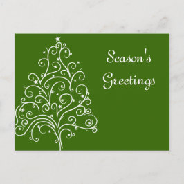 Weihnachtsbaum für grüne Frohe Festtage Feiertagspostkarte