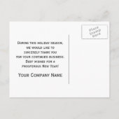 Weihnachtsbaum für grüne Frohe Festtage Postkarte (Rückseite)