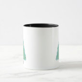 Weihnachtsbaum für grünen Glitzer Tasse (Zentrum)