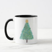 Weihnachtsbaum für grünen Glitzer Tasse (Links)