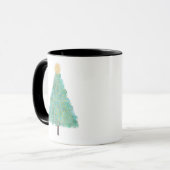 Weihnachtsbaum für grünen Glitzer Tasse (Vorderseite Links)