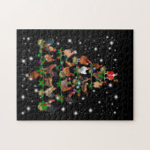 Weihnachtsbaum für Hühner, bedeckt durch Blitzlich Puzzle (Horizontal)