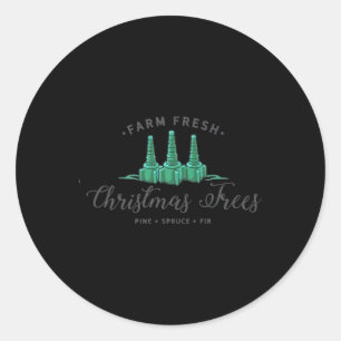 Weihnachtsbaum für Krankengymnastiktherapeuten Runder Aufkleber