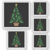Weihnachtsbaum für Männer Aufkleber (Vorderseite)