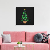 Weihnachtsbaum für Männer Leinwanddruck (Insitu (Wohnzimmer))