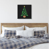 Weihnachtsbaum für Männer Leinwanddruck (Insitu (Schlafzimmer))