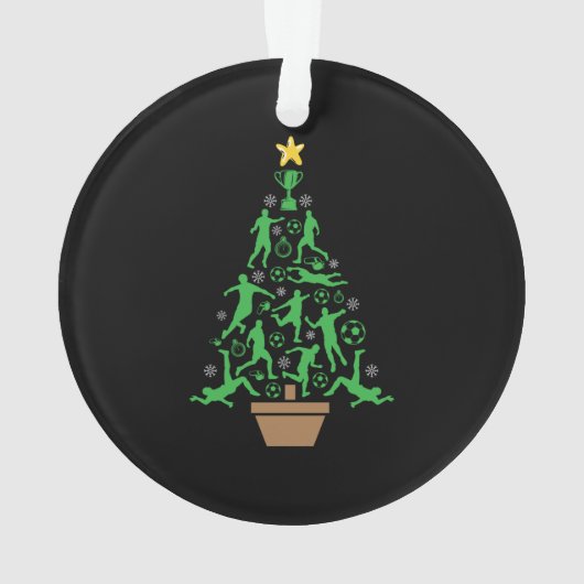 Weihnachtsbaum für Männer Ornament (Rückseite)