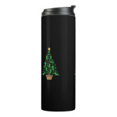 Weihnachtsbaum für Männer Thermosbecher (Nach links gedreht)