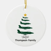 Weihnachtsbaum für Militärflugzeuge Keramik Ornament (Vorne)