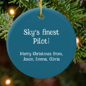 Weihnachtsbaum für Militärflugzeuge Keramik Ornament