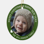 Weihnachtsbaum für Pferde Keramik Ornament (Links)