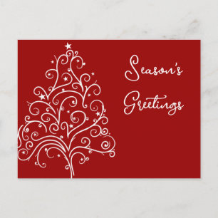 Weihnachtsbaum für Red Business Frohe Festtage Postkarte