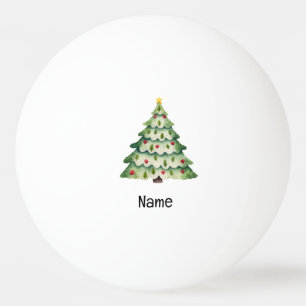 Weihnachtsbaum für Tischtennisspieler Tischtennisball