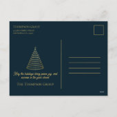 Weihnachtsbaum für Unternehmen - Gruß Feiertagspostkarte (Rückseite)