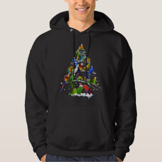 Weihnachtsbaum für Vogel Liebhaber Lustiger Weihna Hoodie