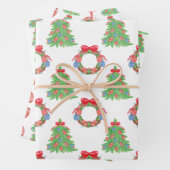 Weihnachtsbaum für Wasserfarben Geschenkpapier Set (Beispiel)