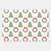 Weihnachtsbaum für Wasserfarben Geschenkpapier Set (Vorderseite)